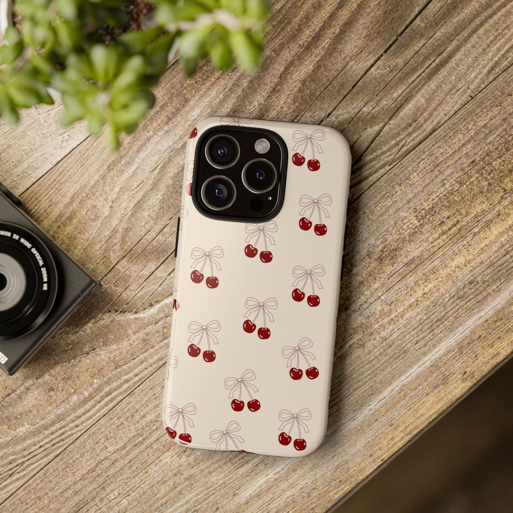 Cherry Pattern Tough Phone Case