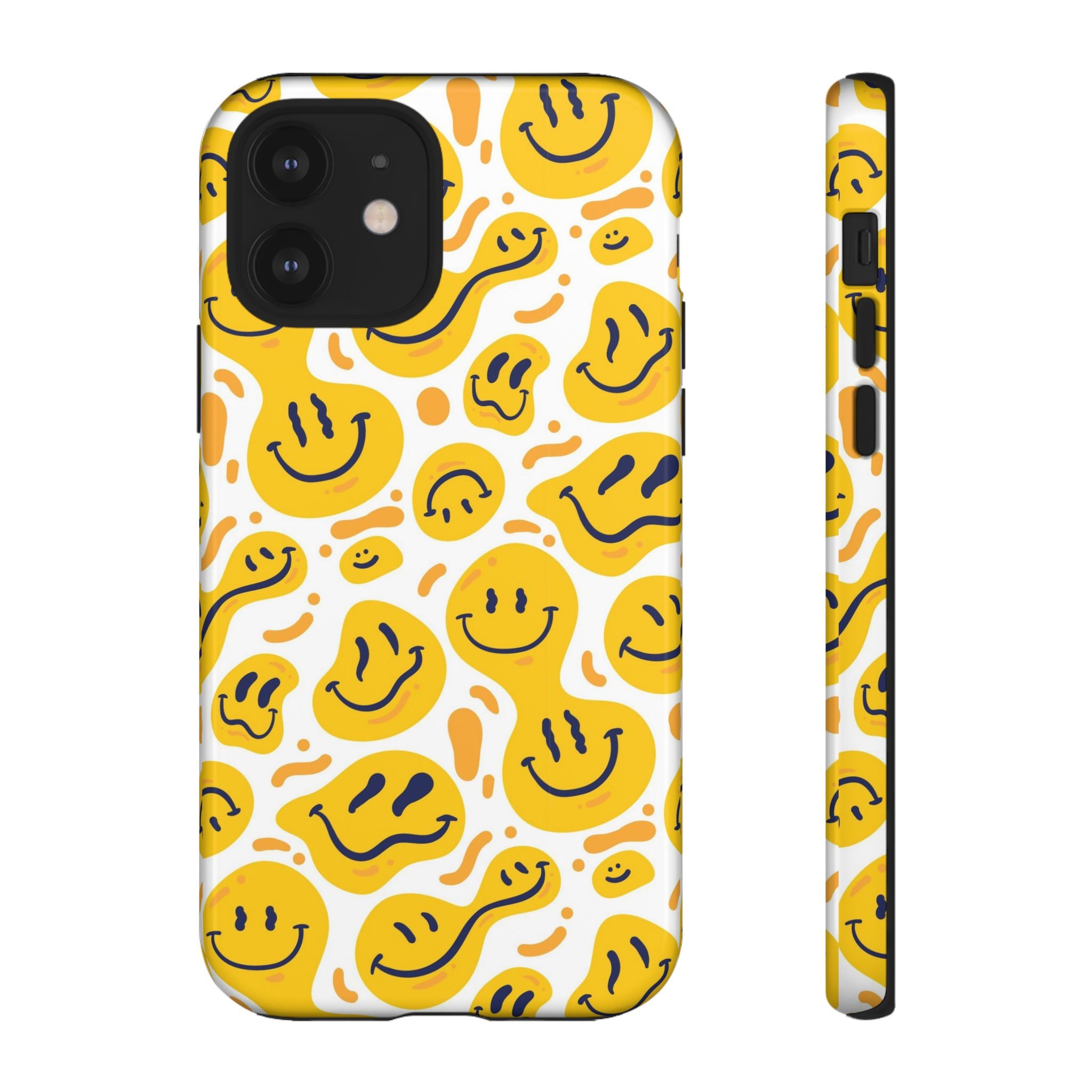Smiley Melt Phone Case — Yellow Happy Face Protective Cover