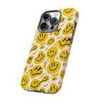 Smiley Melt Phone Case — Yellow Happy Face Protective Cover
