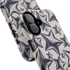 Star Sketch Tough Phone Case — Black & White Doodle Stars Protective Cover