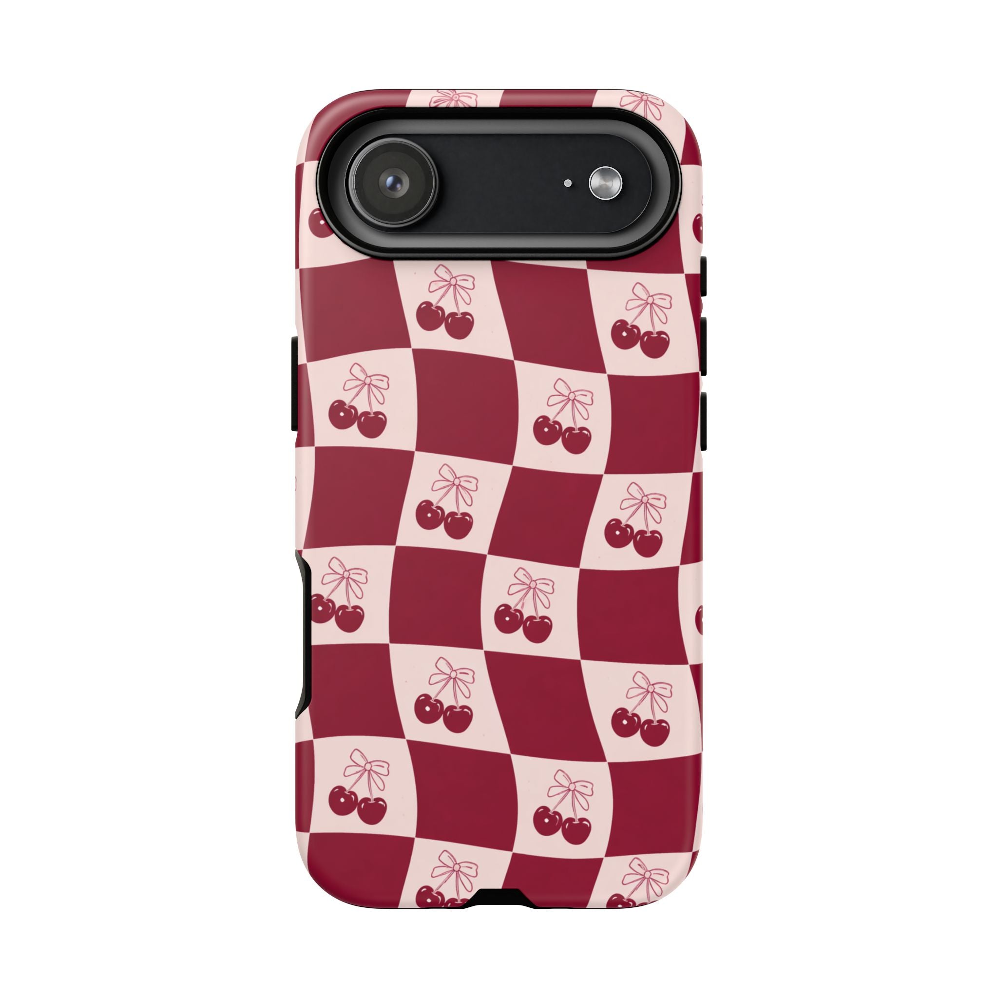 Cherry Checkerboard Tough Phone Case