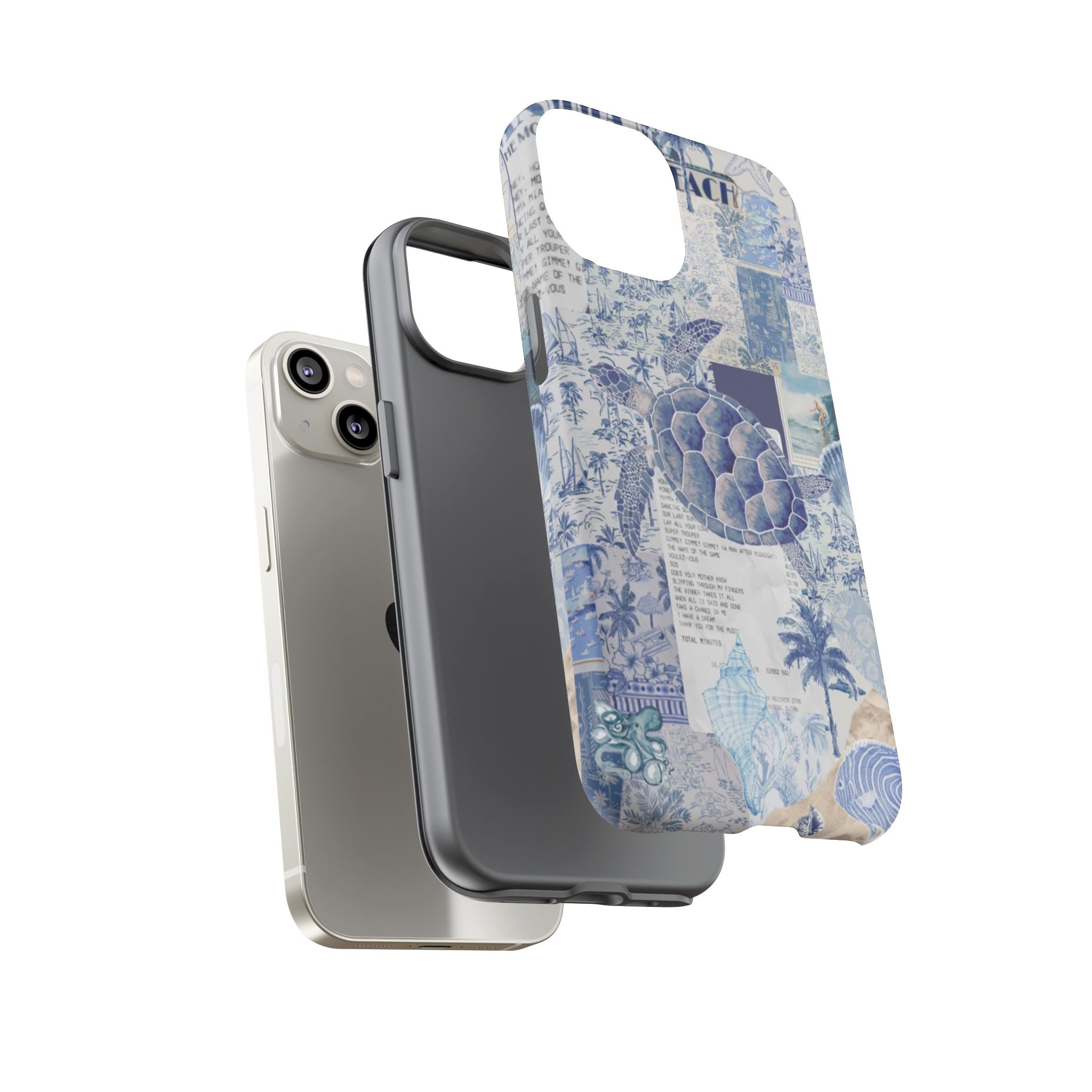 Sea Turtle Collage Phone Case