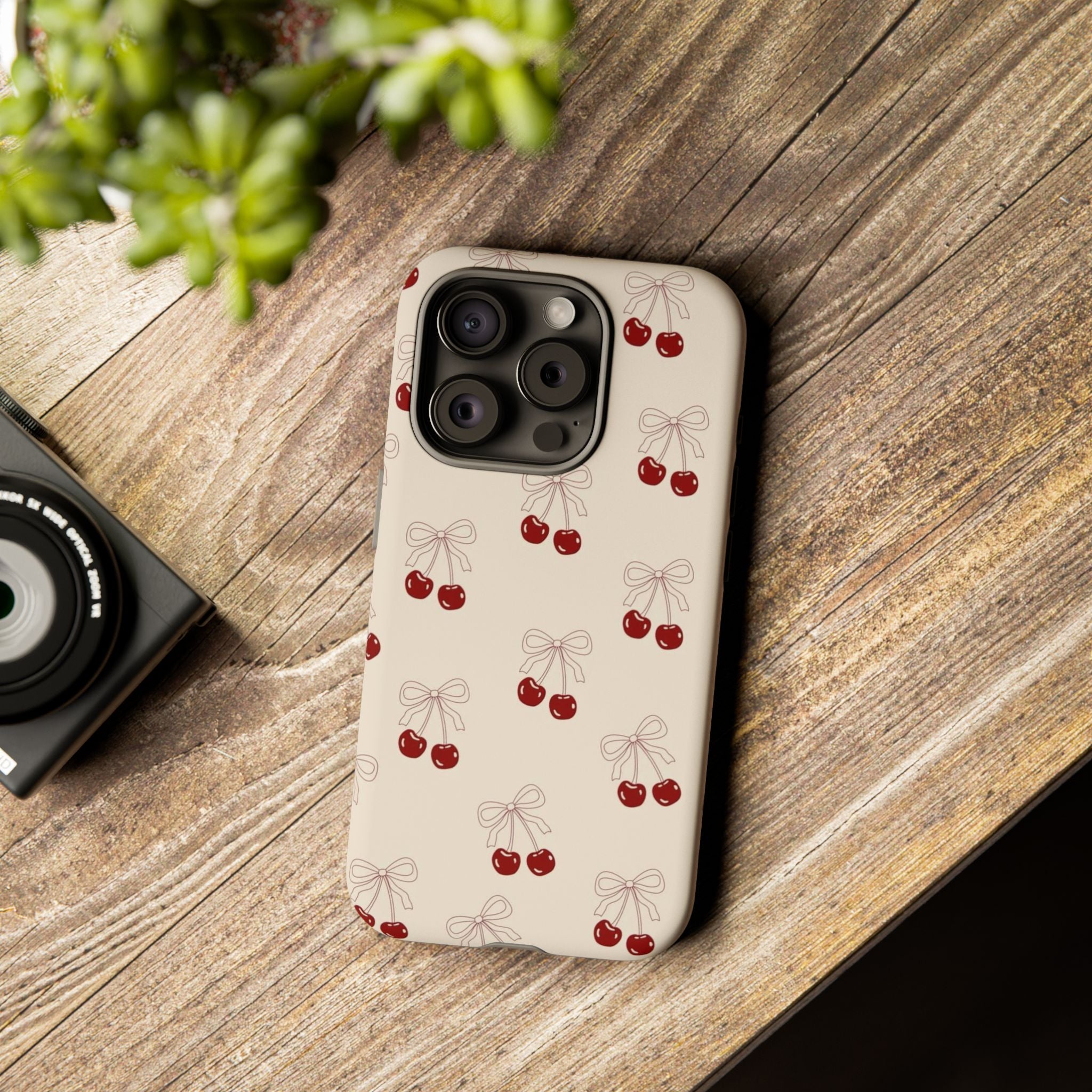 Cherry Pattern Tough Phone Case