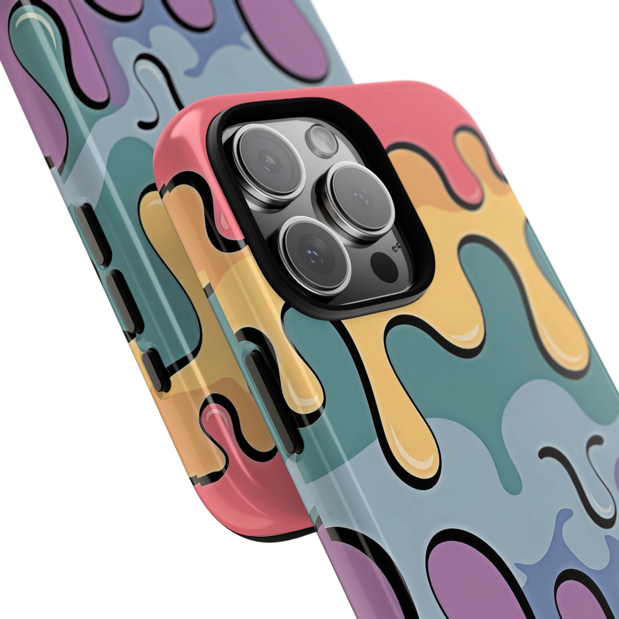 Color Drip Phone Case – Pastel Melting Art Protective Cover