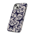 Star Sketch Tough Phone Case — Black & White Doodle Stars Protective Cover