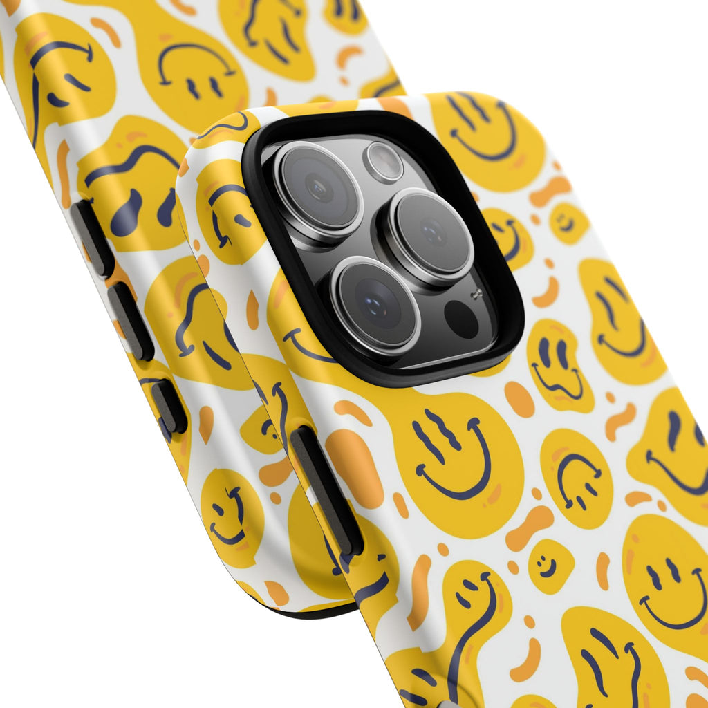 Smiley Melt Phone Case — Yellow Happy Face Protective Cover
