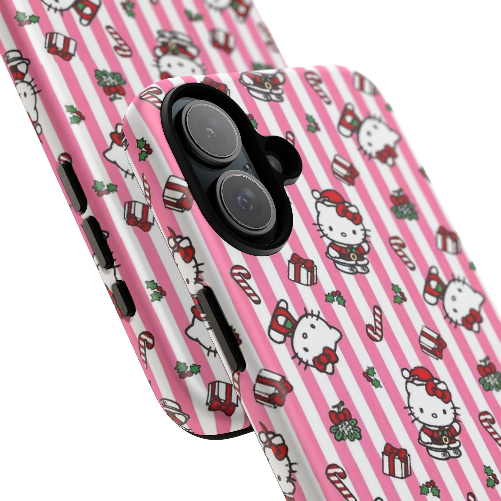 Hello Kitty Pink Holiday Phone Case — Cute Candy Cane & Gift iPhone Cover