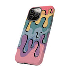 Color Drip Phone Case – Pastel Melting Art Protective Cover