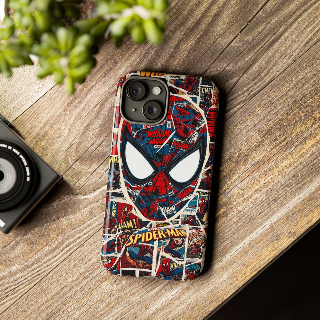 Spider-Man Tough Phone Case - Comic Book Style for Marvel Fans