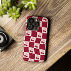 Cherry Checkerboard Tough Phone Case