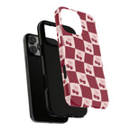 Cherry Checkerboard Tough Phone Case