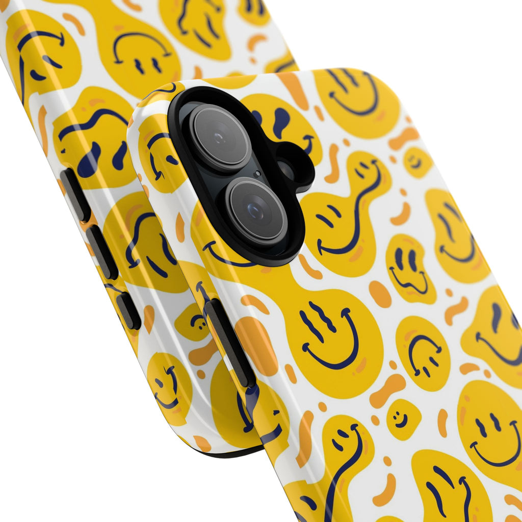Smiley Melt Phone Case — Yellow Happy Face Protective Cover