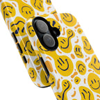 Smiley Melt Phone Case — Yellow Happy Face Protective Cover