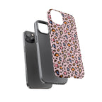 Pink Leopard Print Tough Phone Case — Durable Protective iPhone Cover