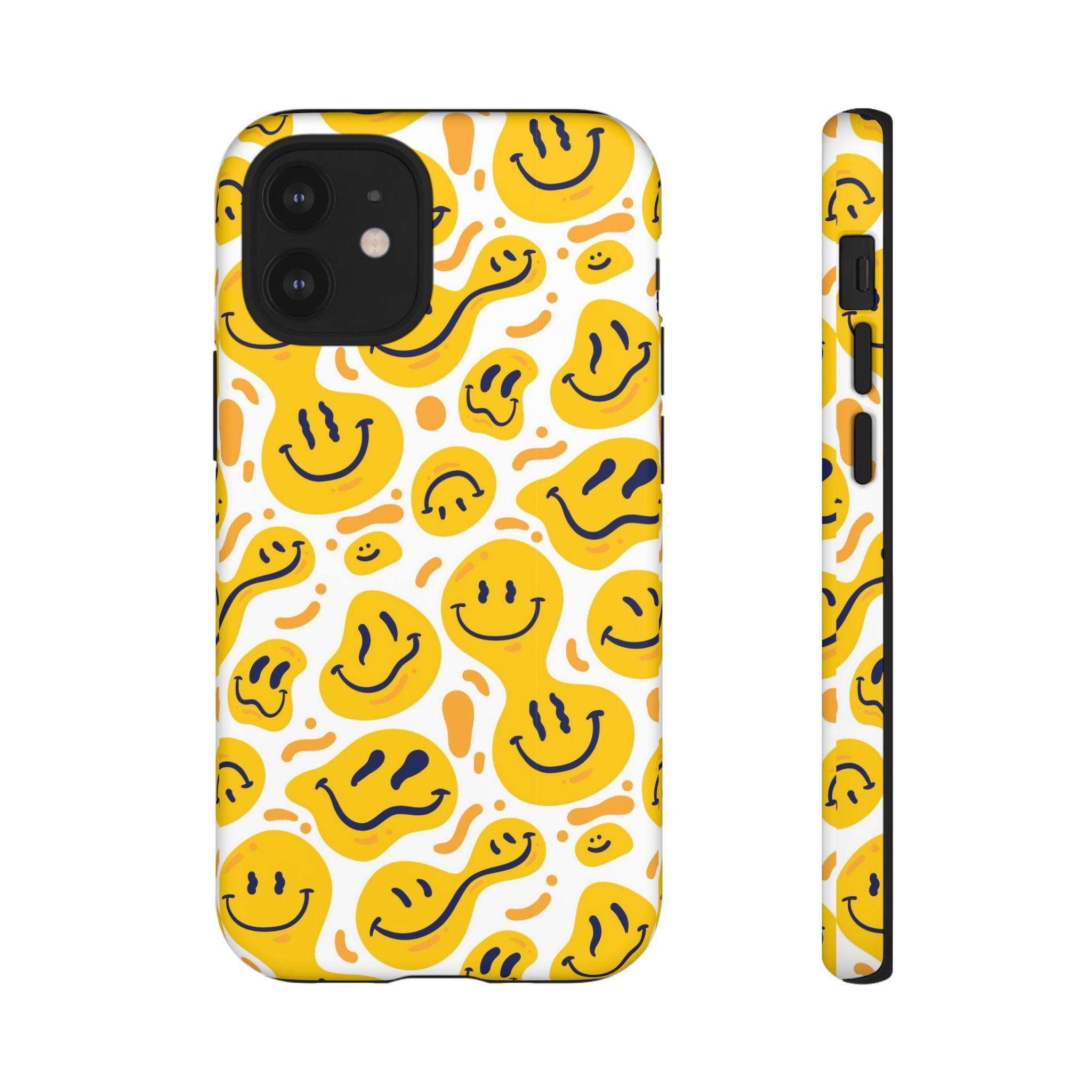 Smiley Melt Phone Case — Yellow Happy Face Protective Cover