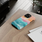Sunset Ocean Tough Phone Case — Pastel Waves iPhone Cover