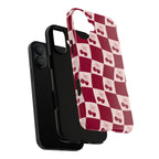 Cherry Checkerboard Tough Phone Case