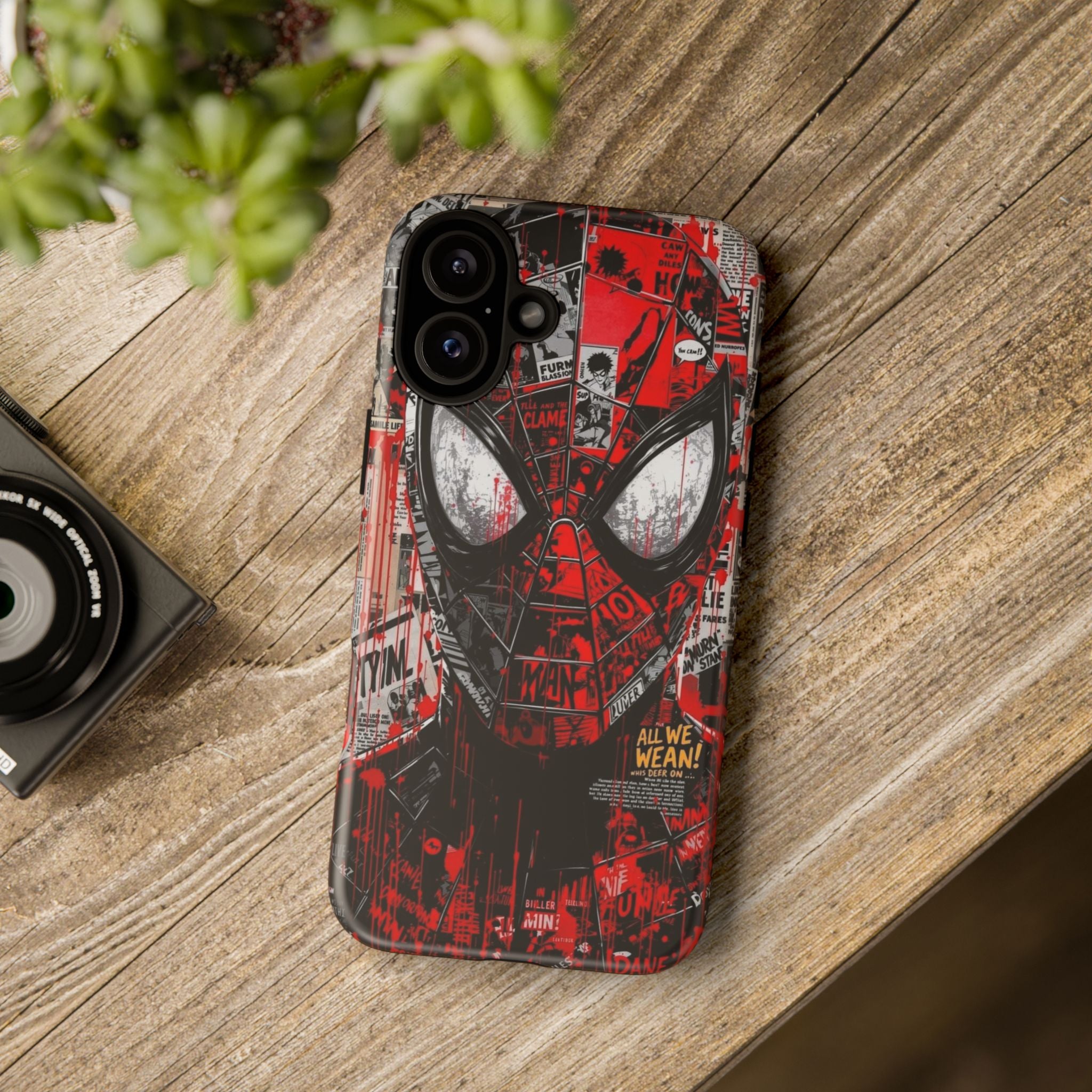 Spider-Man Red Graffiti Phone Case — Tough Protective Cover