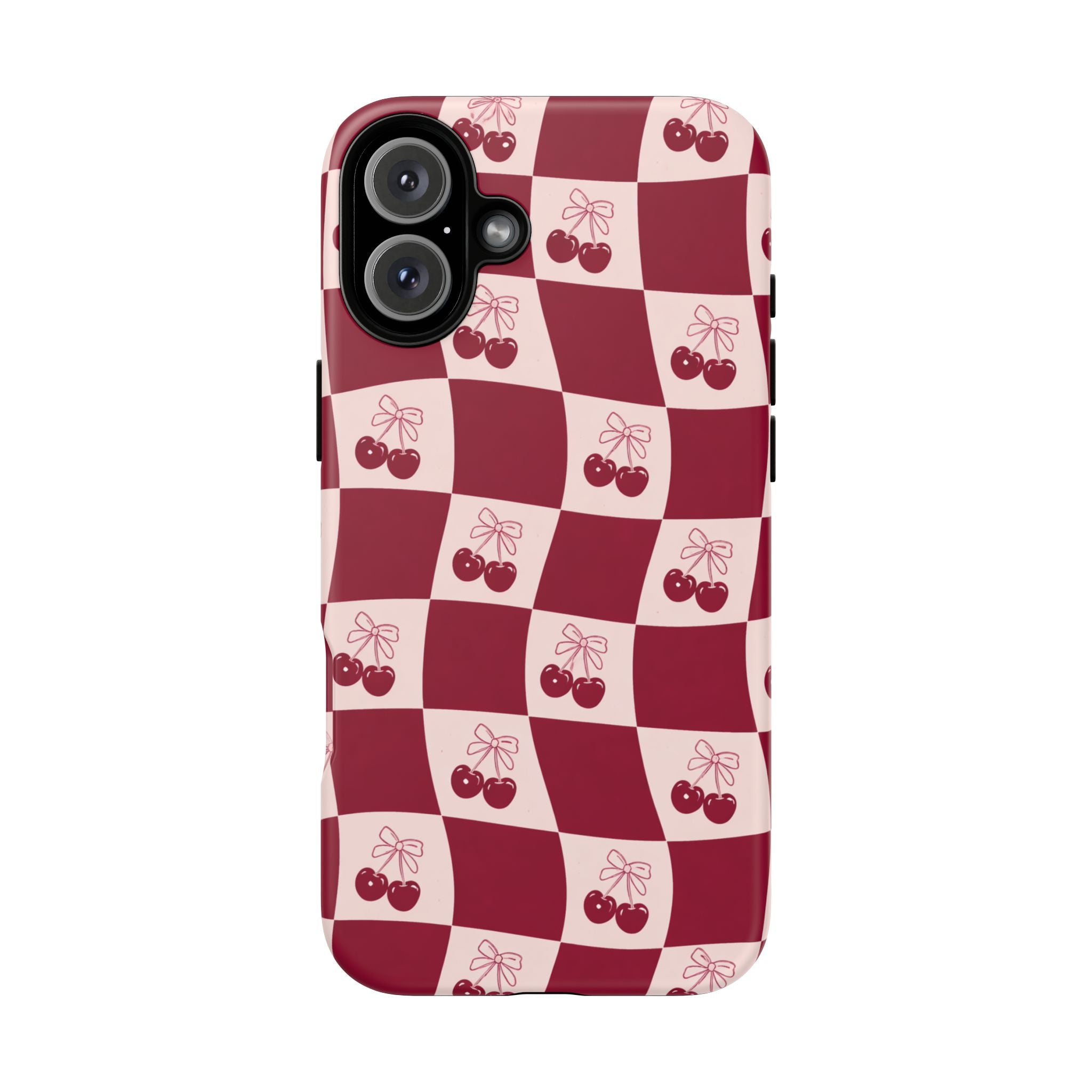 Cherry Checkerboard Tough Phone Case