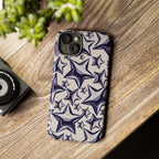 Star Sketch Tough Phone Case — Black & White Doodle Stars Protective Cover