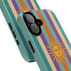 Retro Sun Stripe Tough Phone Case