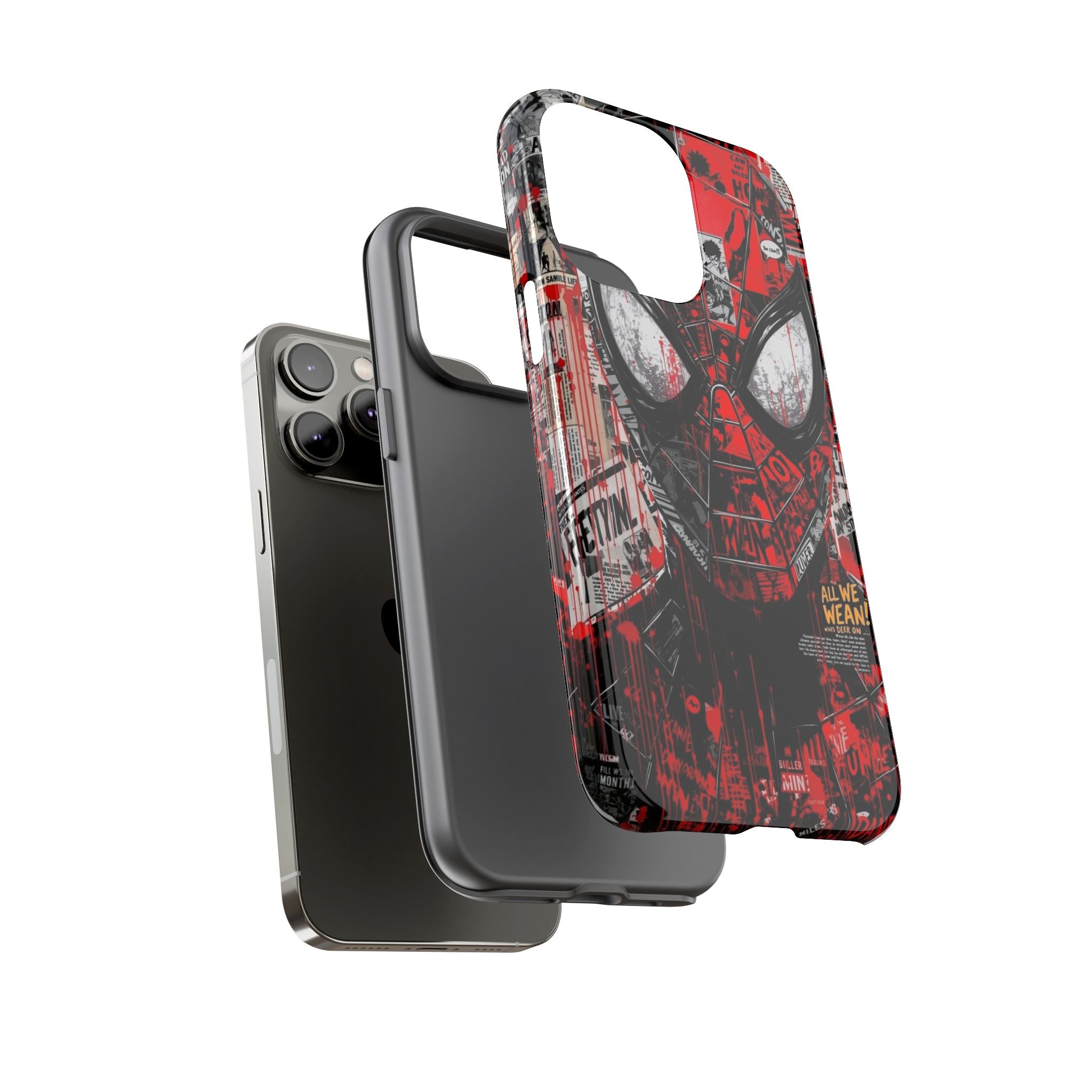 Spider-Man Red Graffiti Phone Case — Tough Protective Cover