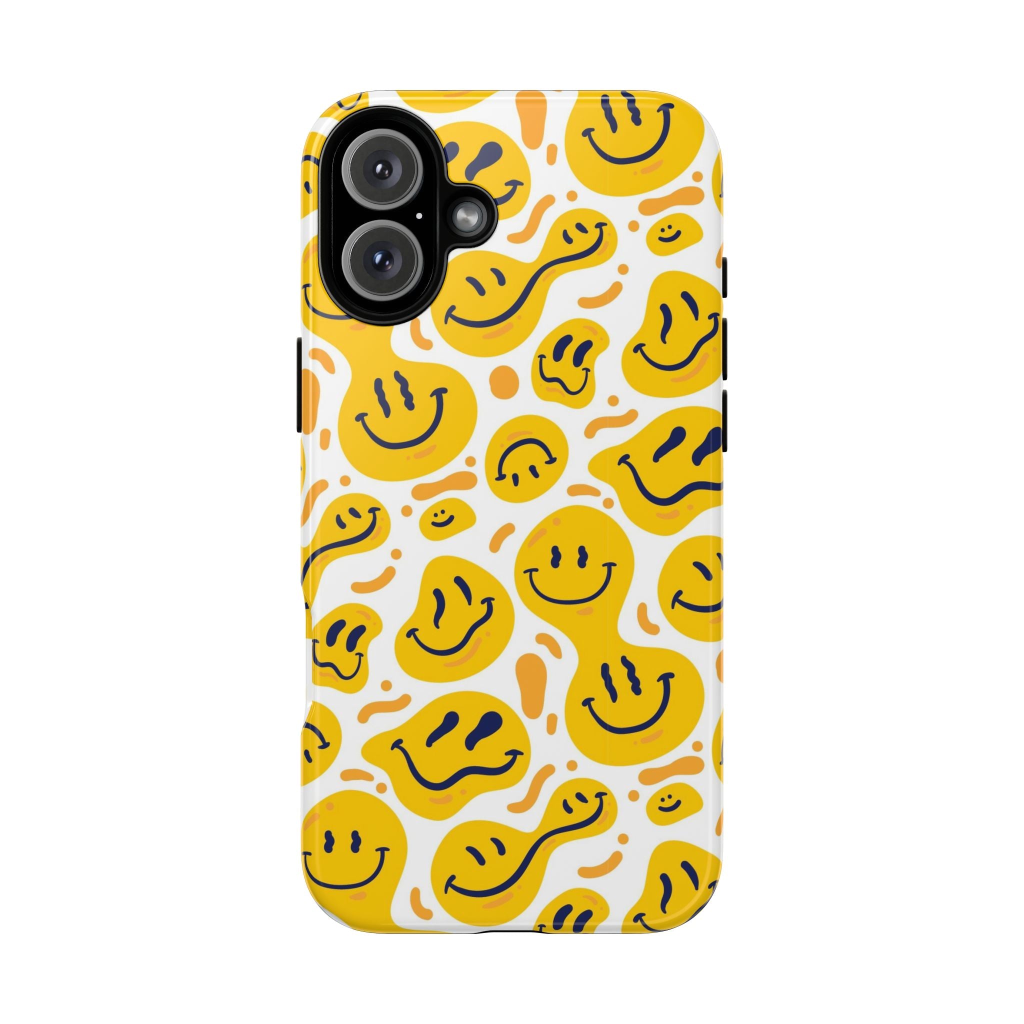 Smiley Melt Phone Case — Yellow Happy Face Protective Cover