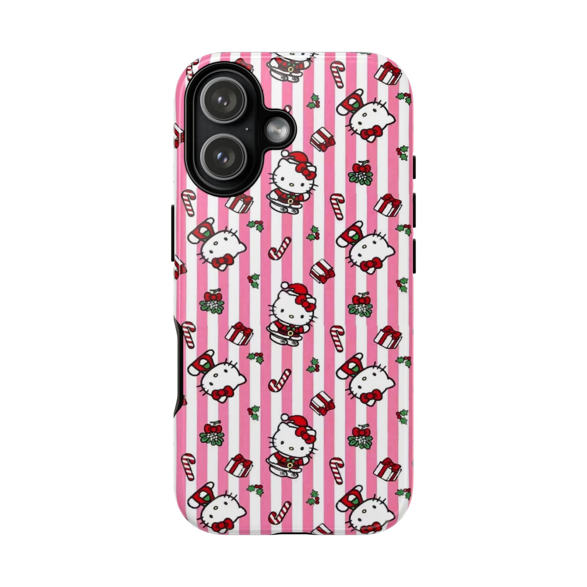 Hello Kitty Pink Holiday Phone Case — Cute Candy Cane & Gift iPhone Cover