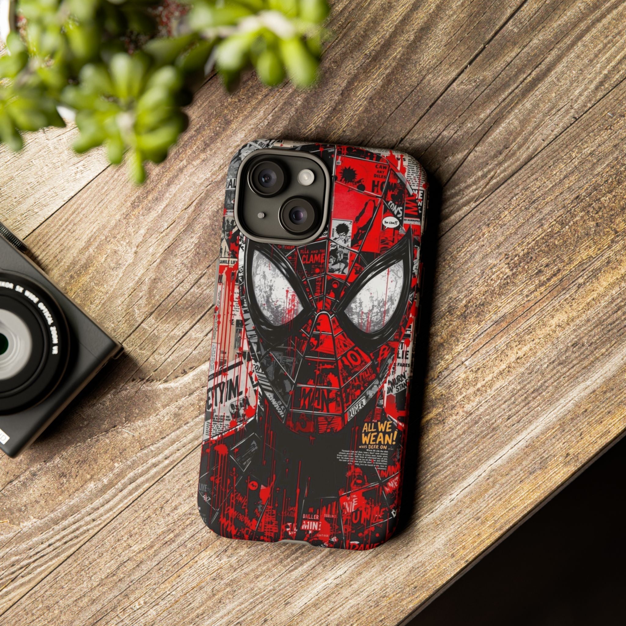 Spider-Man Red Graffiti Phone Case — Tough Protective Cover
