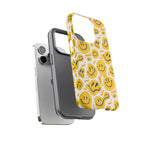 Smiley Melt Phone Case — Yellow Happy Face Protective Cover