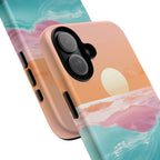 Sunset Ocean Tough Phone Case — Pastel Waves iPhone Cover