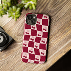 Cherry Checkerboard Tough Phone Case