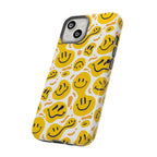 Smiley Melt Phone Case — Yellow Happy Face Protective Cover
