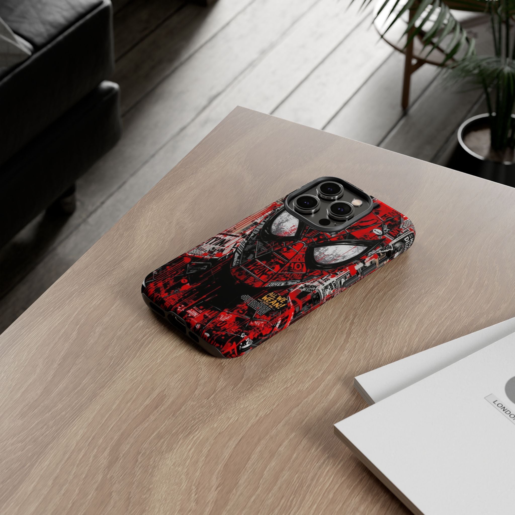 Spider-Man Red Graffiti Phone Case — Tough Protective Cover