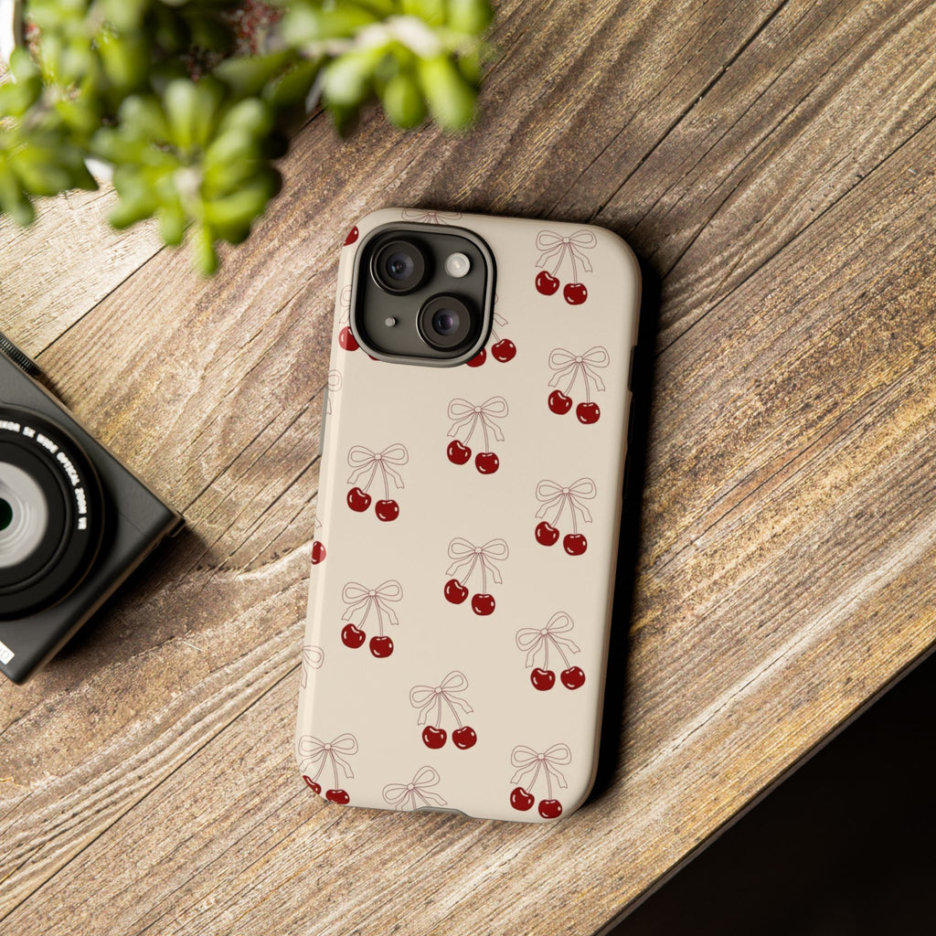 Cherry Pattern Tough Phone Case