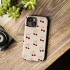 Cherry Pattern Tough Phone Case