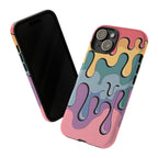 Color Drip Phone Case – Pastel Melting Art Protective Cover
