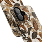 Autumn Leaves Phone Case — Brown Botanical Tough Case