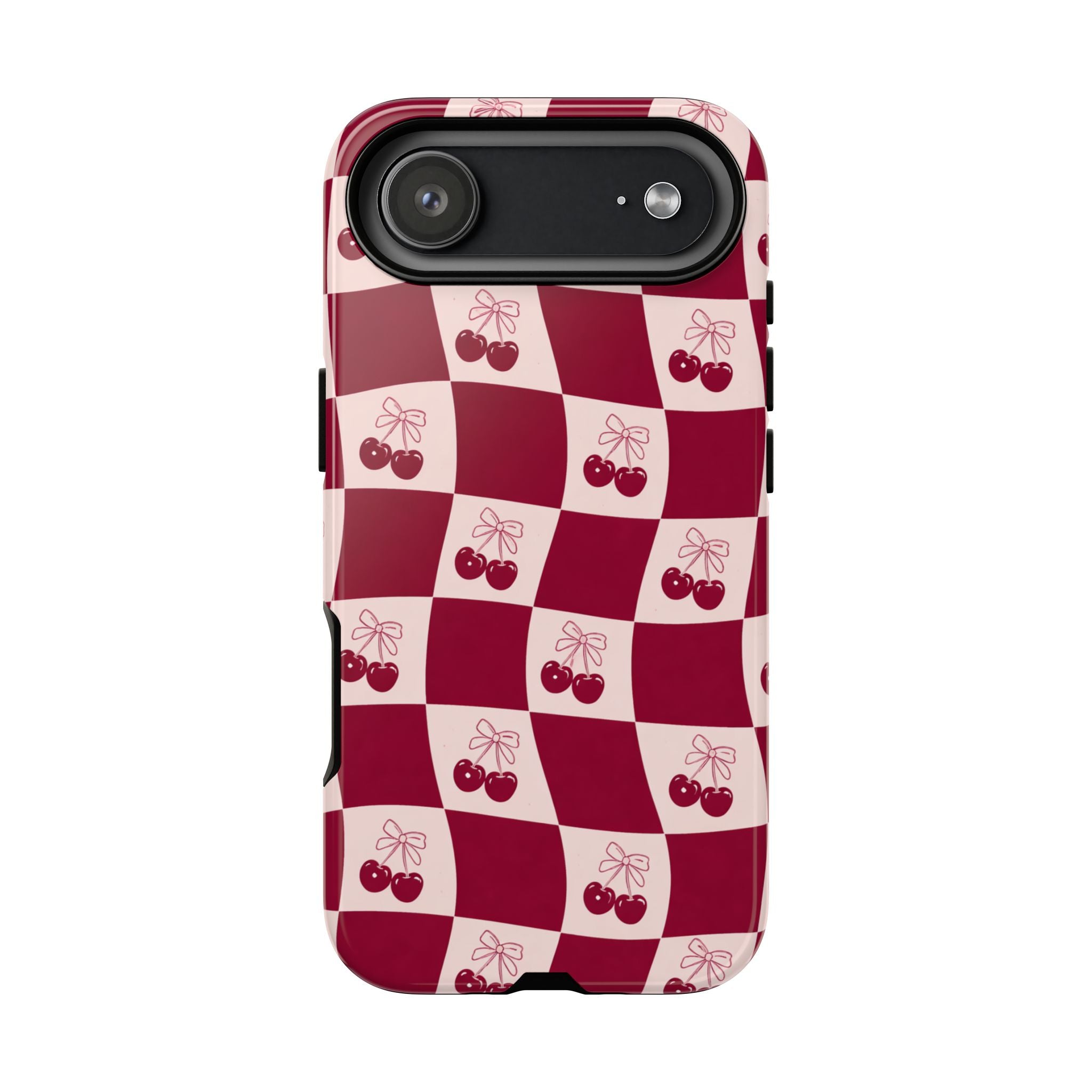 Cherry Checkerboard Tough Phone Case