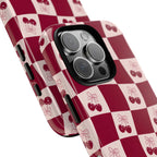 Cherry Checkerboard Tough Phone Case