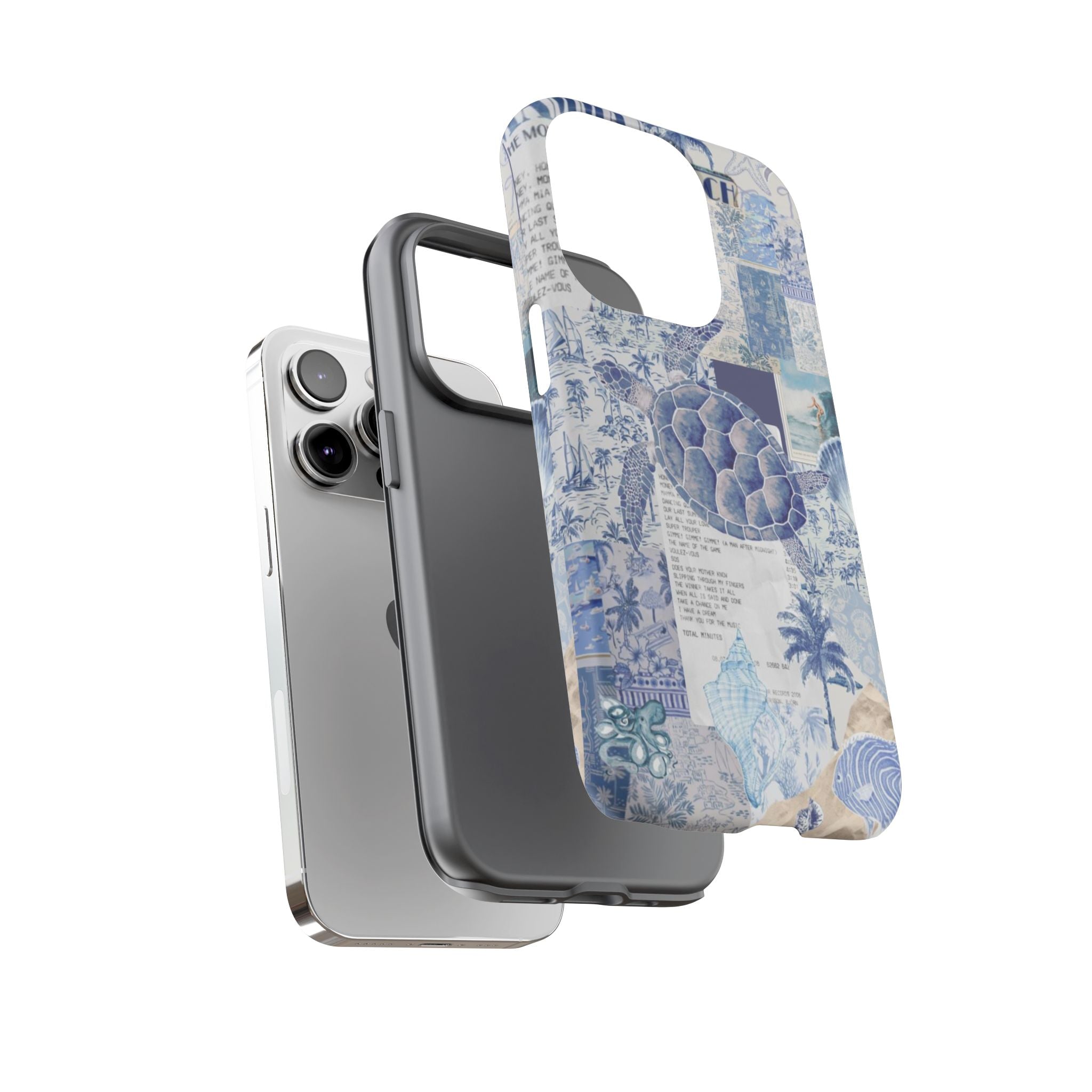 Sea Turtle Collage Phone Case