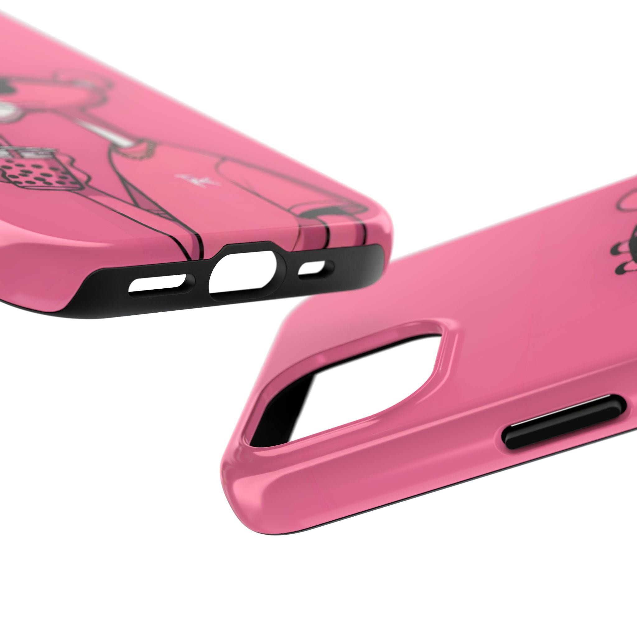 Pink Panther Bubble Tea Phone Case — Tough Protective iPhone Cover