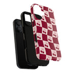 Cherry Checkerboard Tough Phone Case