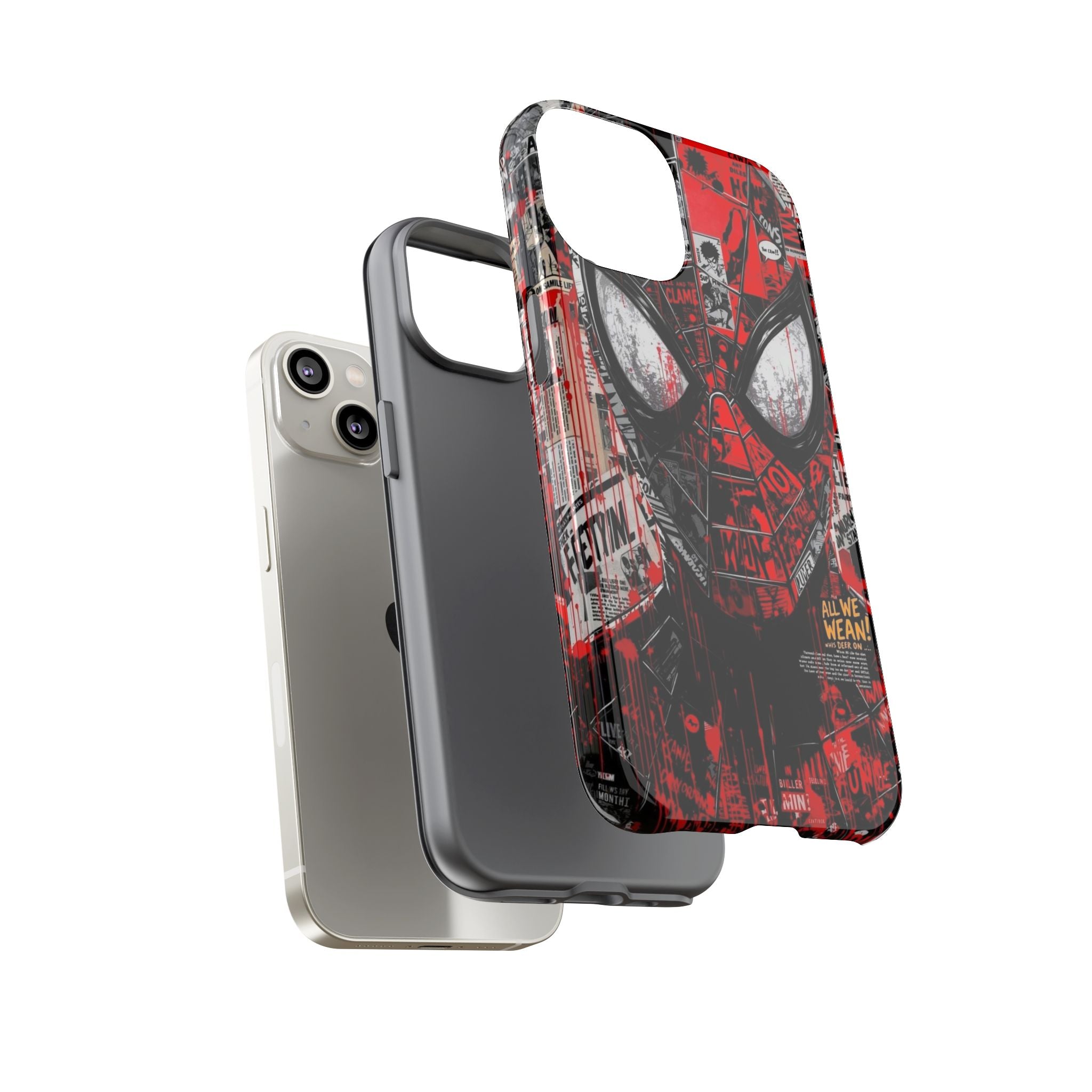 Spider-Man Red Graffiti Phone Case — Tough Protective Cover