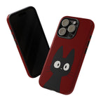 Black Cat Phone Case — Cute Kawaii Cat iPhone Cover ("Tough Cases")