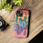 Color Drip Phone Case – Pastel Melting Art Protective Cover