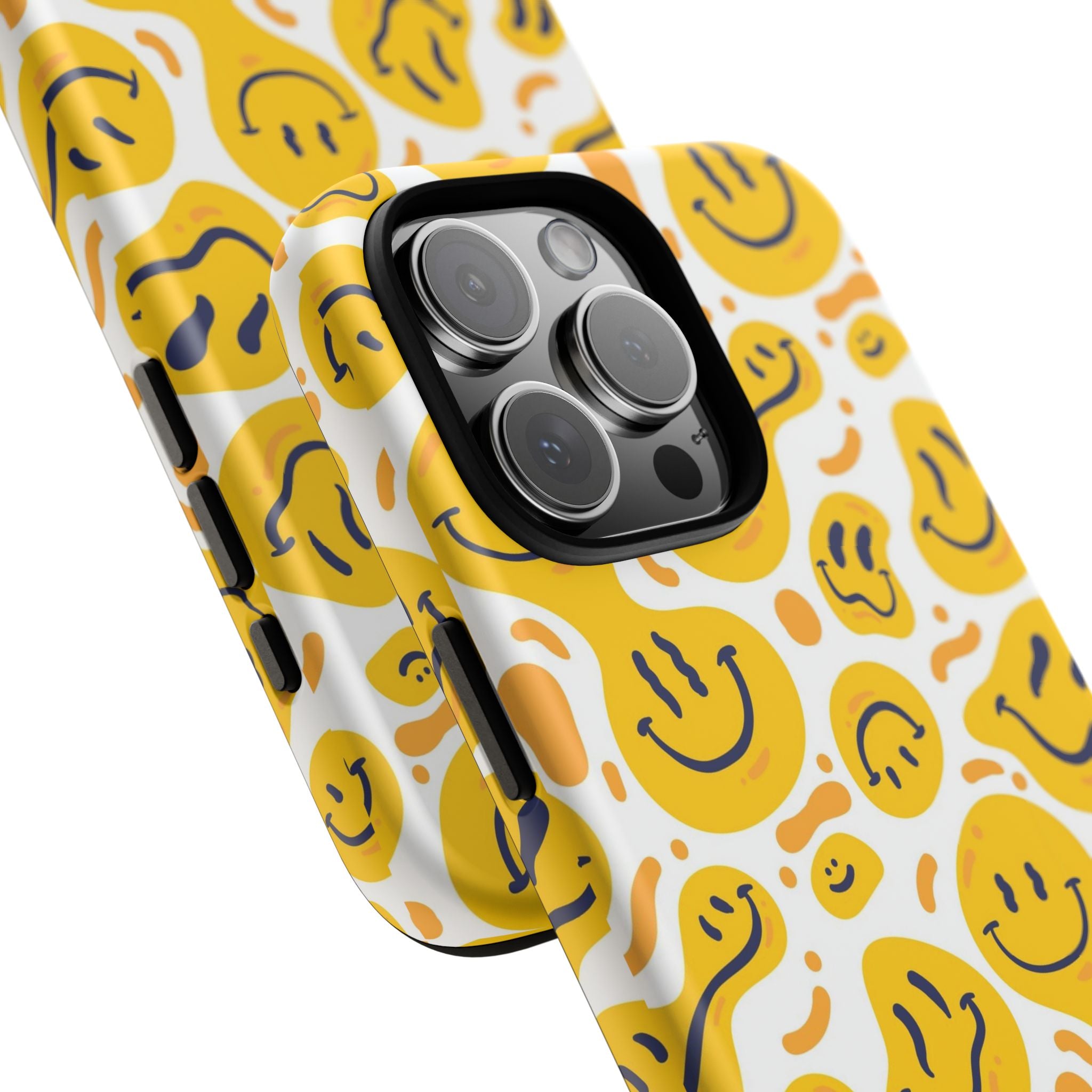 Smiley Melt Phone Case — Yellow Happy Face Protective Cover