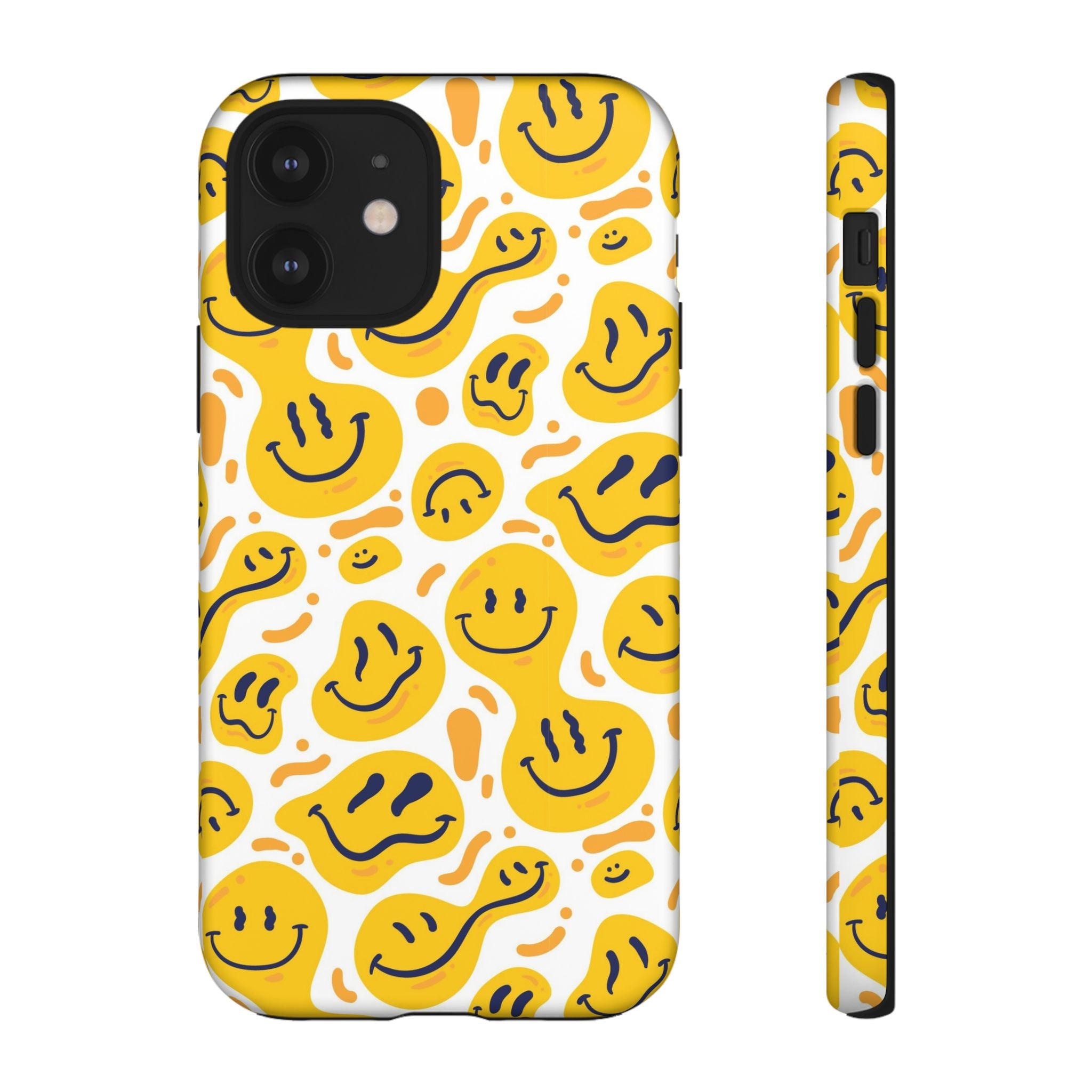 Smiley Melt Phone Case — Yellow Happy Face Protective Cover
