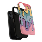 Color Drip Phone Case – Pastel Melting Art Protective Cover