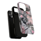 New York Collage Phone Case — Pink Retro Statue of Liberty Design